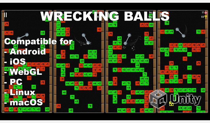 Wrecking Balls Unity Hyper Casual Game With AdMob Ads