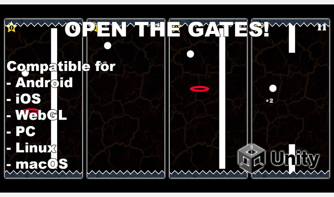 Open The Gates Unity Hyper Casual Game Source Code