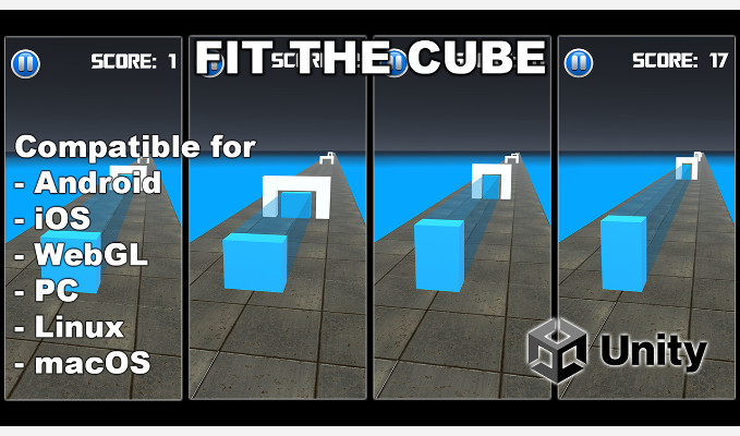 Fit The Cube Endless Unity Game Source Code