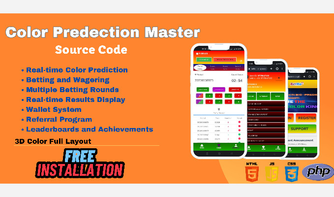 Color Prediction Betting Game Source Code