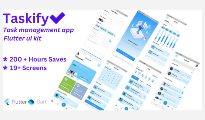 Taskify Task Management App Flutter UI Kit