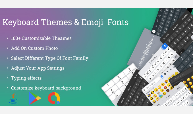 Keyboard Themes And Emoji Fonts Font Keyboard Design Keyboar Design Keyboar color