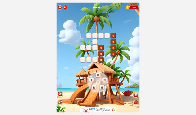 WordCross Game puzzle more than 1000 levels android and ios code