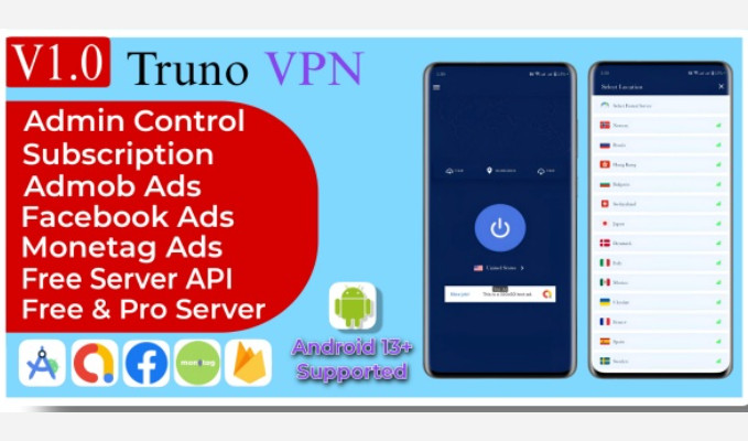 Truno VPN Unlimited VPN Proxy Super Fast Free VPN