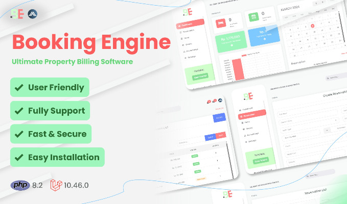 Booking Engine Property Billing Software