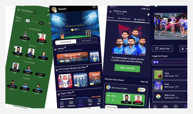 Sports Fantasy Game App and Admi