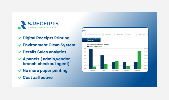 SmartReceipts Eco friendly Digital Receipt Printing with QR Codes