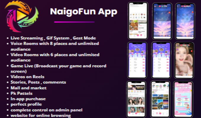 NaigoFun Live Straming Full Application