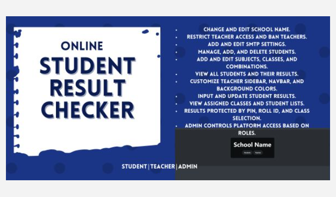 Online School Result checker