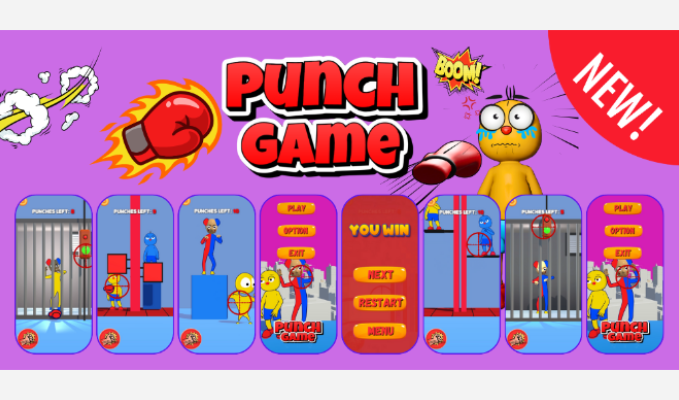 Punch Game Annoying Clown