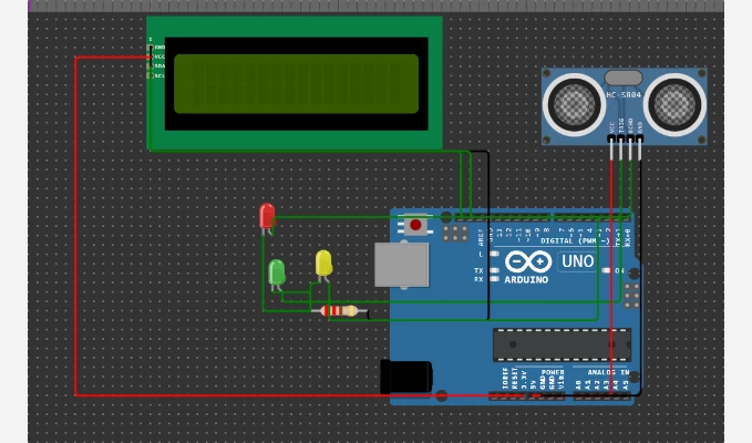 Smart Distance Sensor This project uses an Arduino Uno and an HC SR04 ultrasonic sensor to measure