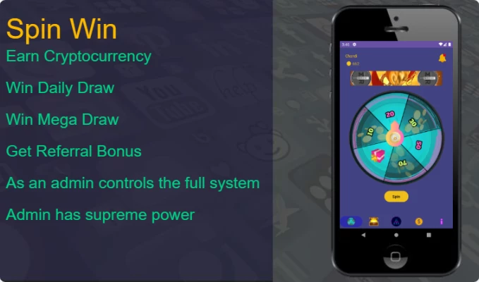 Spin Win Earn Cryptocurrency for Android