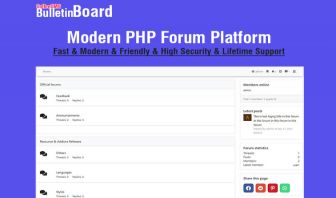 Bulletin Board Modern PHP Forum Platform