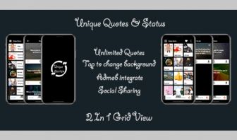 Unique Quotes Status Android App with Admin Panel